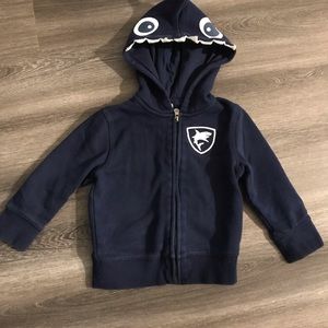 Baby gap 2T shark hooded sweatshirt